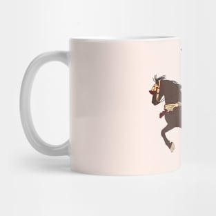 Moroccan Horse with His Saddle - Tbourida - Moroccan Equestrian Art Mug